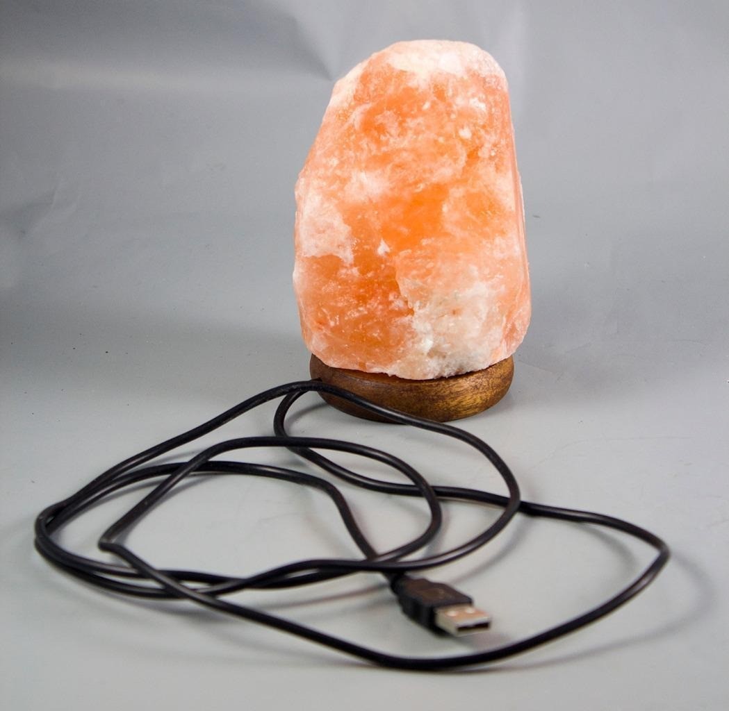 Himalayan Salt Lamp (USB, Natural Crystal) 4