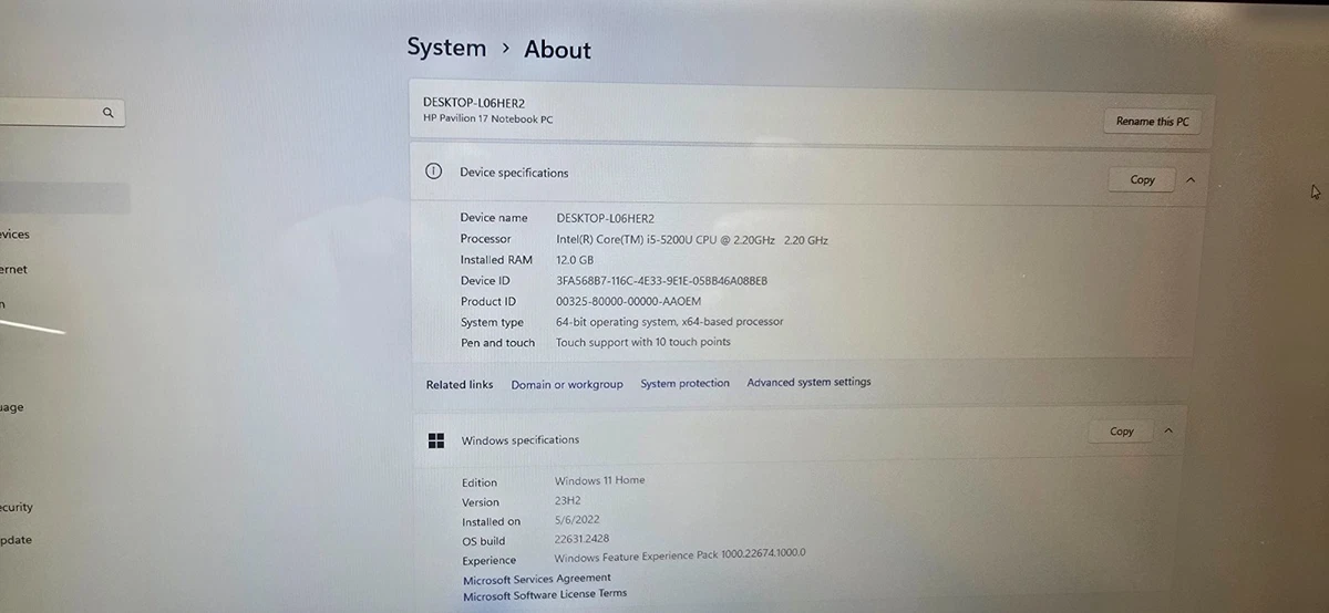 HP Intel Core i5 5th Gen. 12 GB RAM PC Laptops & Netbooks for sale
