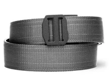 EDC ratcheting concealed Tactical Gun Belt Reinforced Fits 24"to 54" Grey