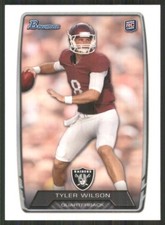 2013 Bowman #182 Tyler Wilson RC Oakland Raiders 47430