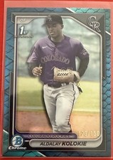 2024 Bowman Chrome Prospects Aldalay Kolokie #BCP-173 Blue Reptilian /150 NM