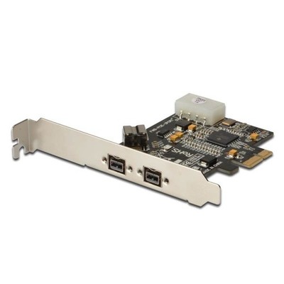 DIGITUS Firewire 800 PCI Express Karte 3 Port PCIe IEEE 1394b Interface Card