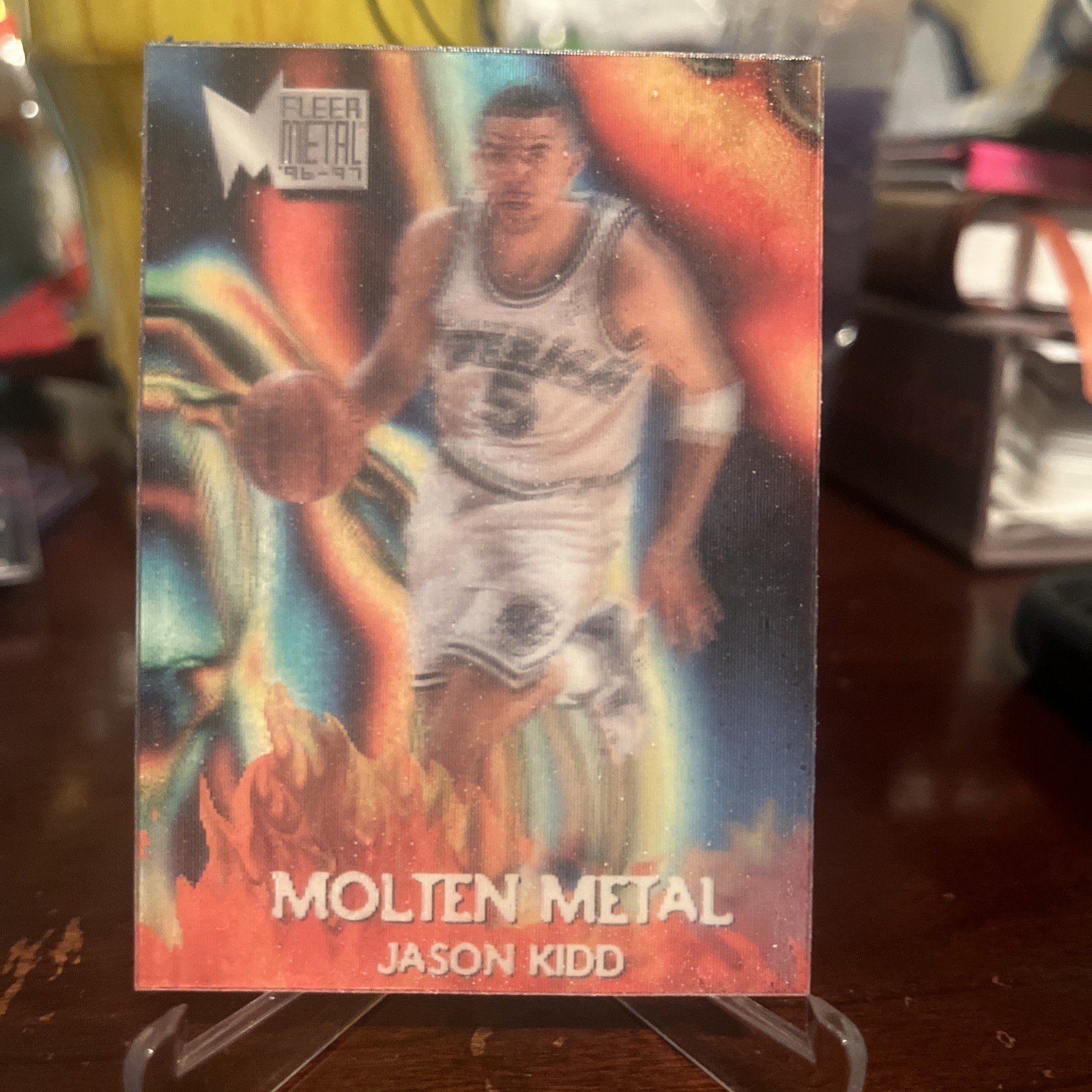 1996-97 Fleer Metal Molten Metal Jason Kidd #6 Insert Dallas Mavericks