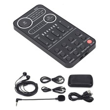 For Effect Sound Card Portable Mixer with 9 Live Sound Effects 13 Stones Modes