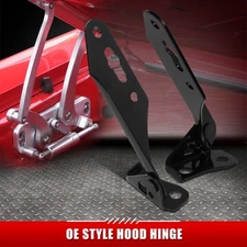 [2Pc] For 92-95 Honda Civic Steel OE Style Left & Right Side Hood Hinge Bracket