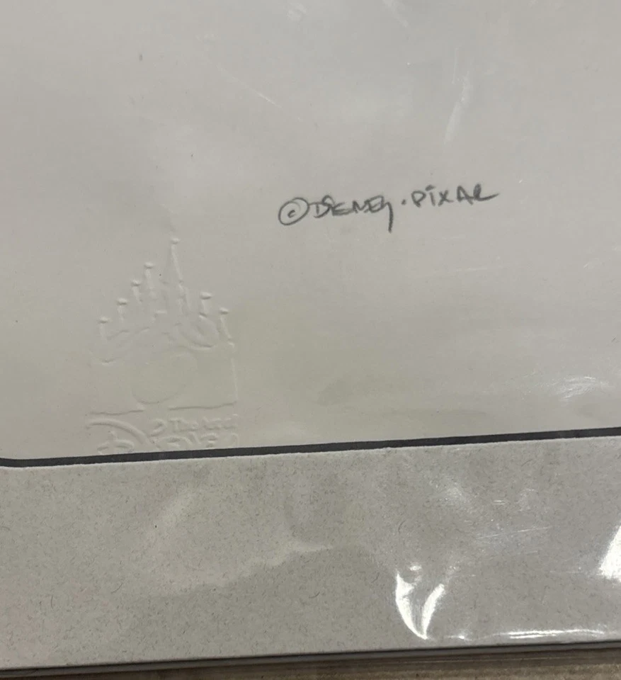 OG Disney Pixar Inside Out Joy pieza de arte firmada por artista (desconocida) nueva Foto 2 de 4