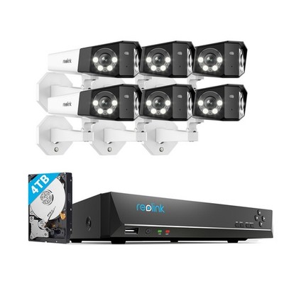 Reolink Duo 3 PoE 16MP Dual-Objektiv Überwachungskamera Set 24/7 Aufzeichnung 2T