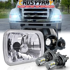 Dot Approved Pair 5x7 7x6 Led Headlight With H4 For Ford F650 F750 L9000 F 250 Dot Approved Pair 5x7 7x6 Led Headlight With H4 For Ford F650 F750 L9000 F 250