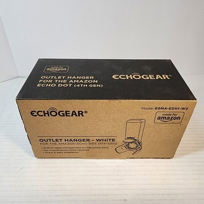 Echogear Echo Dot 4th Gen Outlet Hanger Mount Stand White New In Box