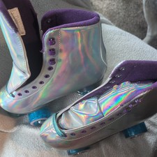 4 Wheel Women's Roller Skates Iridescent and Purple Goupsky
