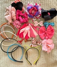 25pc Assorted Toddler  Little Girl Hair Accessories Headbands Bows Clips Lot