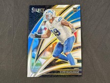 2025 PANINI SELECT TATE RATLEDGE #279 ROOKIE CLUB LEVEL WHITE PRIZMS 29/35 LIONS