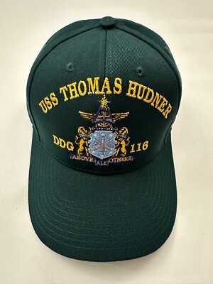 Corps USS Thomas Hudner DDG 116 ETT Dark Green Baseball Cap Hat One Size