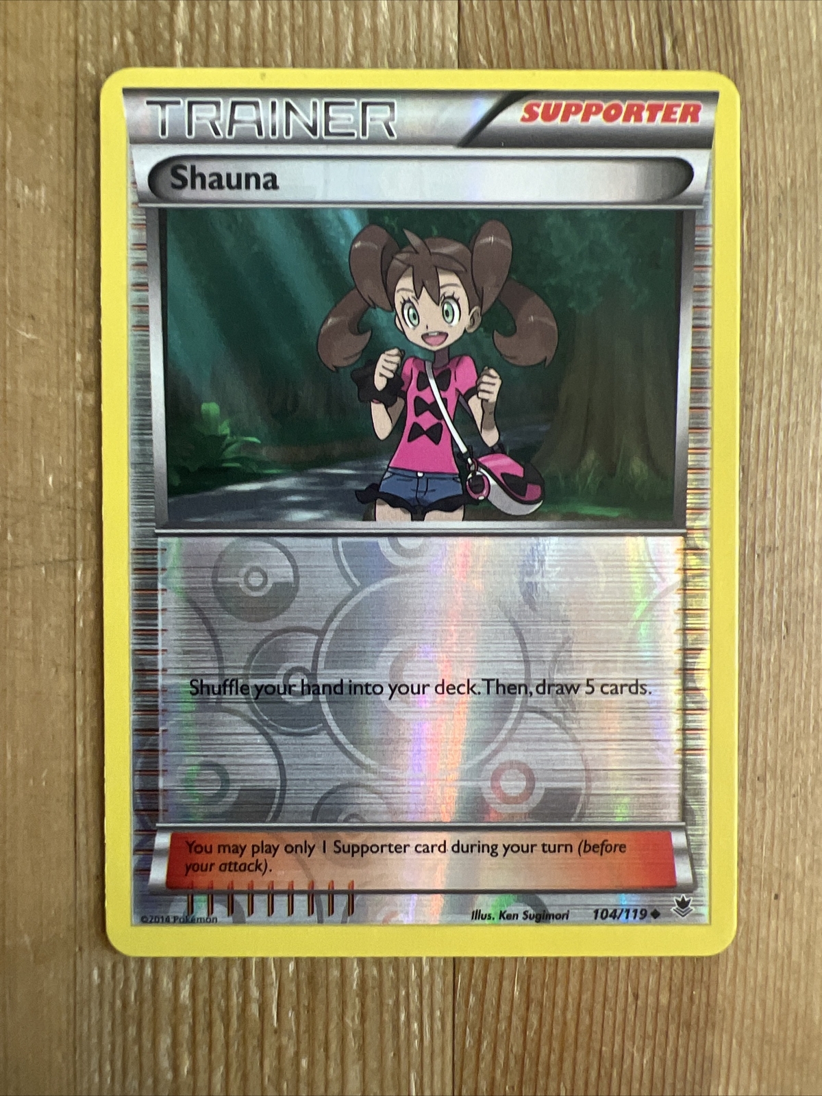 Shauna 104/119 Phantom Forces Reverse Holo Pokemon Card LP