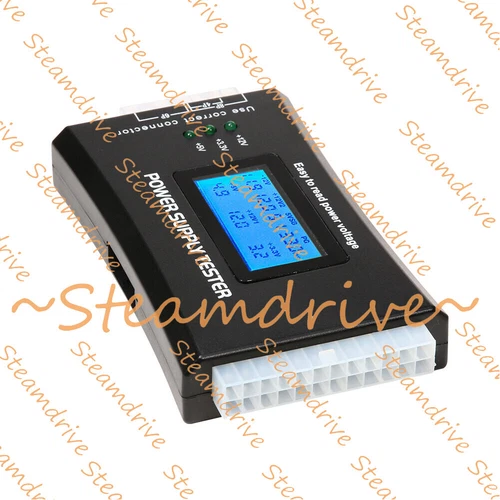 PC Computer LCD 20/24 Pin 4 PSU ATX BTX ITX SATA HDD Digital Power Supply Tester