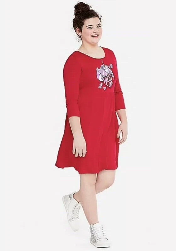 Vestido Original Justice Niña Talla 14-16 BE MAGIC San Valentín Lazo Espalda Nuevo Foto 2 de 4