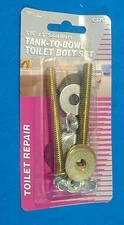 SOLID BRASS 5/16" X 3" TANK TO BOWL TOILET BOLT SET CLOSE COUPLE PARTS