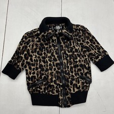Kelly By 26 International Cheetah Print Jacket Kids Size S 5-6 