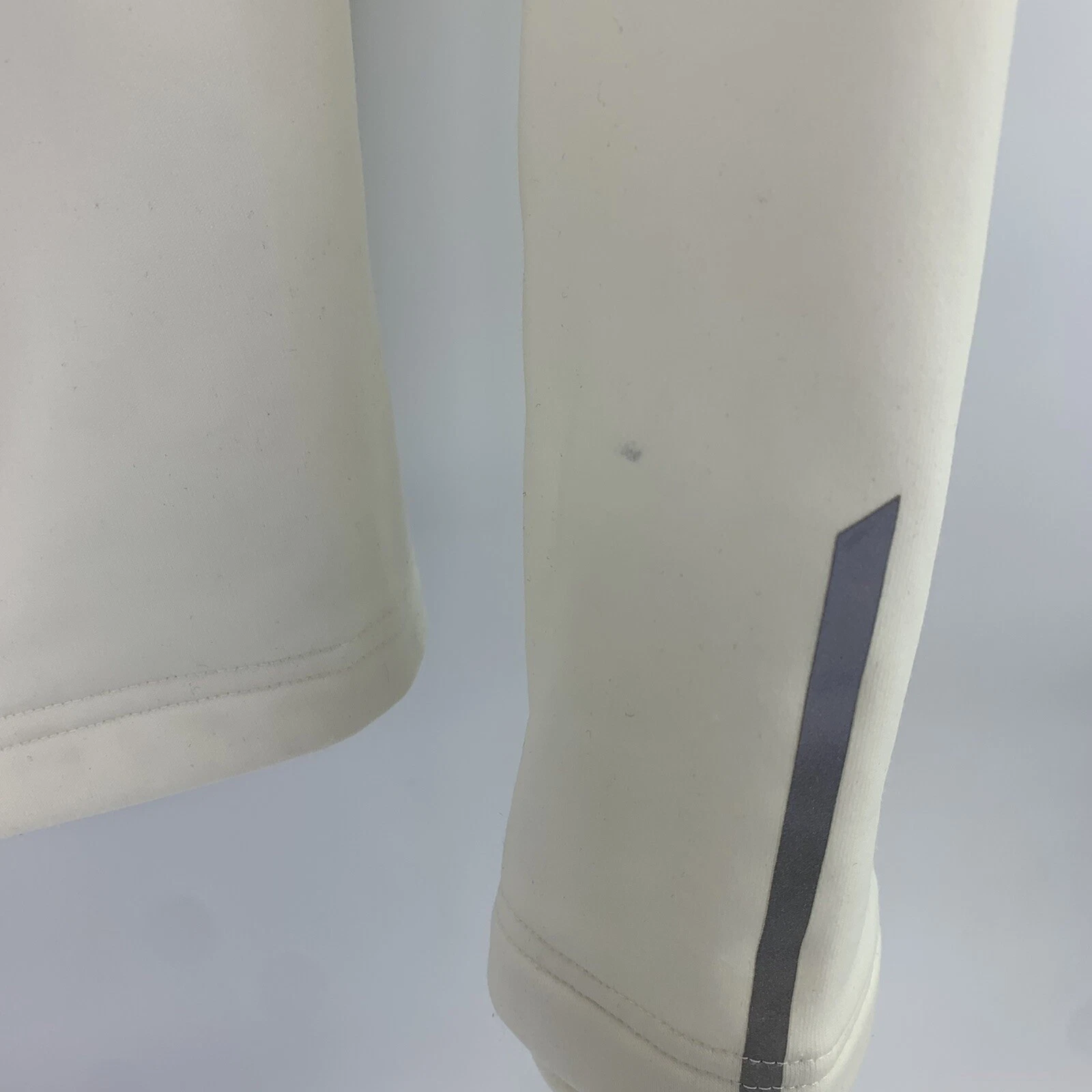 OFF WHITE Felpa con cappuccio New Balance NB Heat Relaxed full zip panna donna taglia large