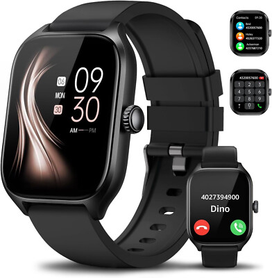 Smartwatch Herren Damen mit Telefonfunktion Armbanduhr für iPhone Samsung Huawei