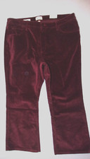 Women's Universal Thread High-Rise Burgundy Corduroy Bootcut pants- 20