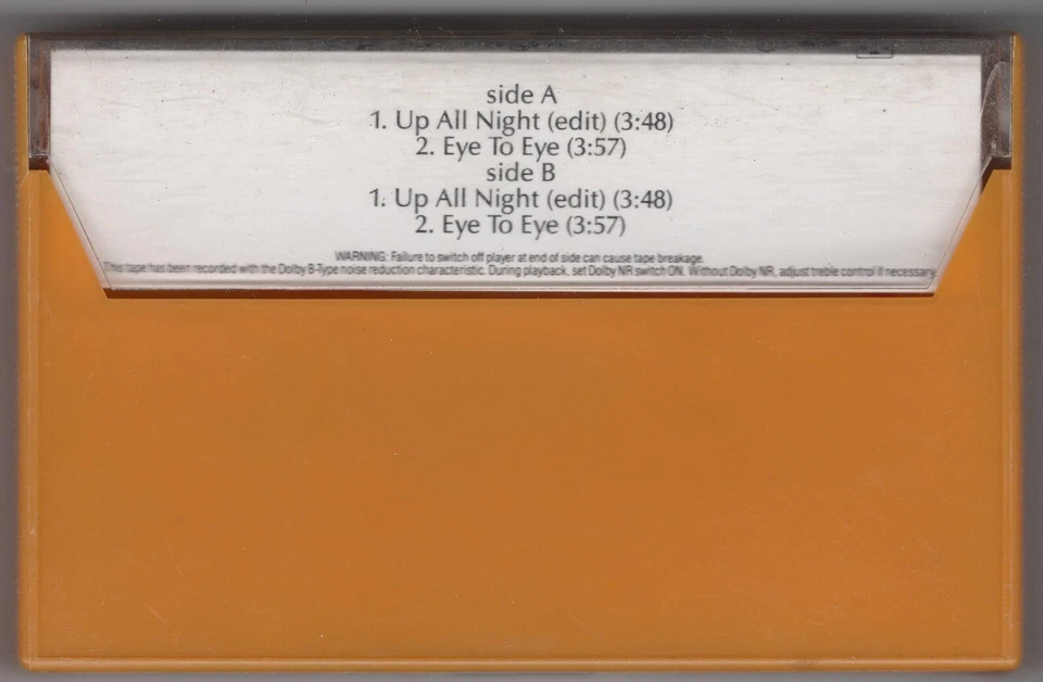 1990 MUSIC AUDIO CASSETTE TAPE SINGLE [CASSINGLE: UP ALL NIGHT] GROUP: SLAUGHTER - Image 3 of 4