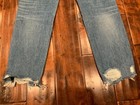 3x1 NYC Medium Wash Distressed Button Fly Blue Jeans, Size 24 — photo 3