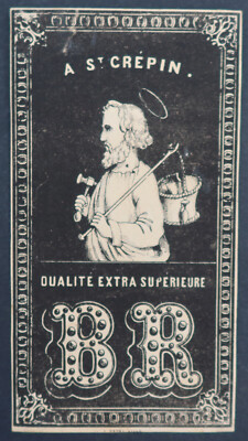 Altes Etikett 1870 FIL DE LIN A ST CREPIN B R Label 23