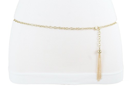 plus size gold chain belt