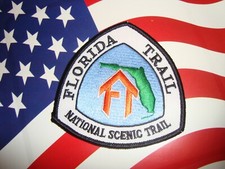 FLORIDA NATIONAL SCENIC TRAIL HAFTOWANA NASZYWKA Z TKANINY NOWA ZWIERZĘ DOMOWE BEZ DYMU DOM
