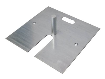 18'' x 18'' (17 LB) PIPE AND DRAPE STEEL BASE WITH BASE PIN - FOR PIPE & DRAPE KIT