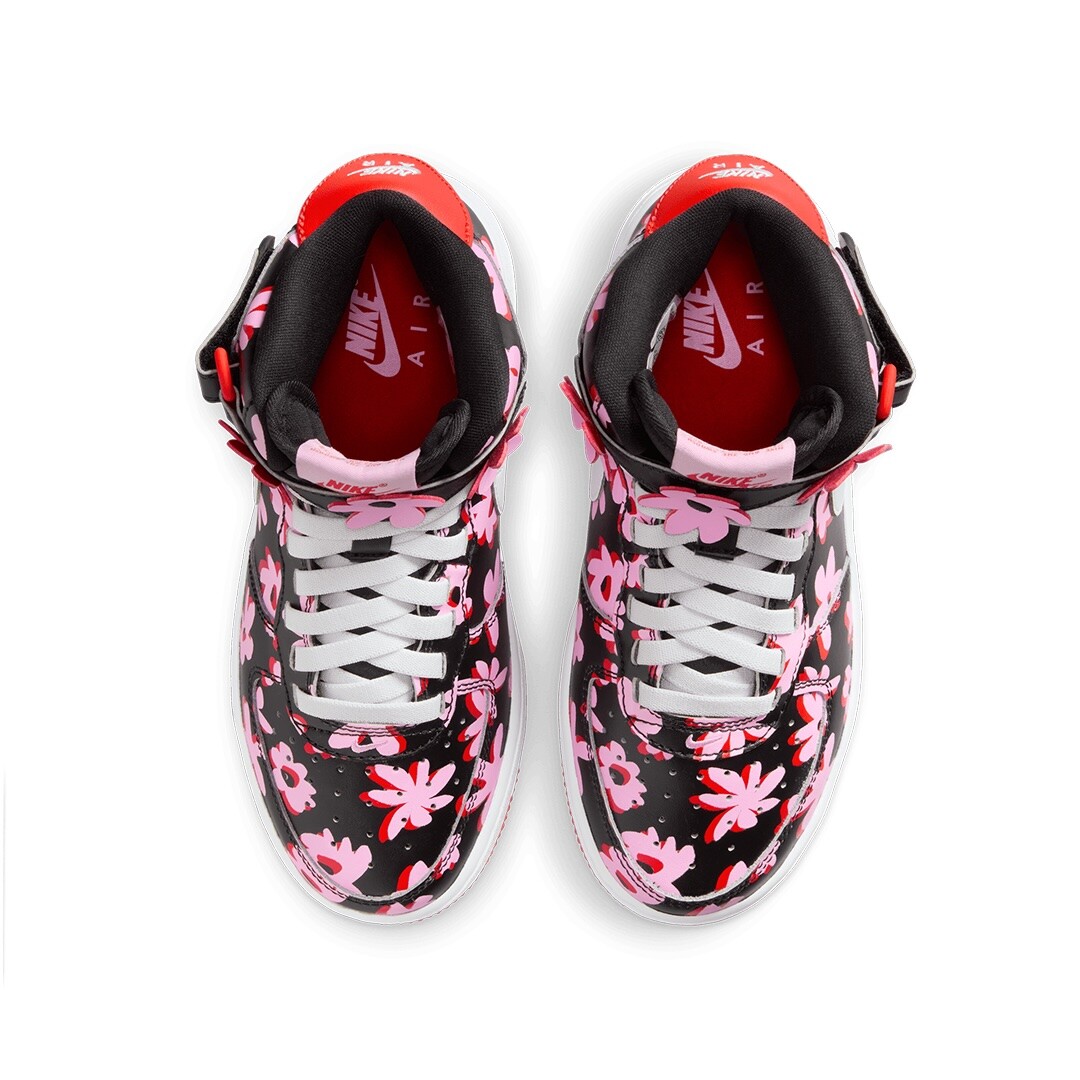 Nike Air Force One Sneakers AF1 Easy On Trainers Pink Floral