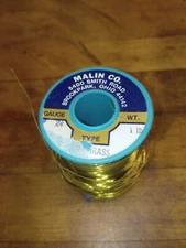 Malin Co. 24 gauge Soft Brass Wire 1 Lb Spool 5400 Smith Rd Cleveland Ohio, USA