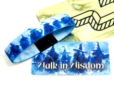 ZOX **WALK IN WISDOM** Silver Single Med Goldie band w/Card