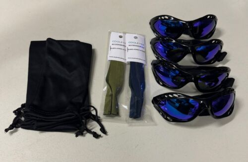 4 X WATERSPORTS POLARIZED JETSKI Sunglasses Goggles  SURFERS CHRISTMAS PACKAGE - Foto 1 di 9