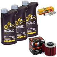 Set Inspektion FüR Yamaha XT 600 E XT600 K XT 1990-2003 ÖL 3L ÖLfilter ZüNdkerze