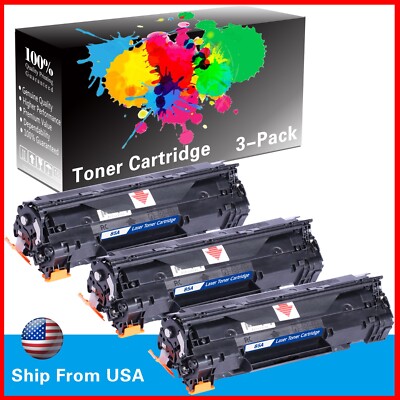 3-Pack of Black CE285A 85A Toner Cartridge for P1102 M1212nf Pro P1109w Printer