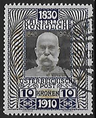 Austria stamps 1910 YV 135 CANC VF / CAT VALUE $500