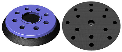 Sanding pad 6'' Ø 150mm for Festool 150FEQ - Hook and Loop backing pad - 15 holes