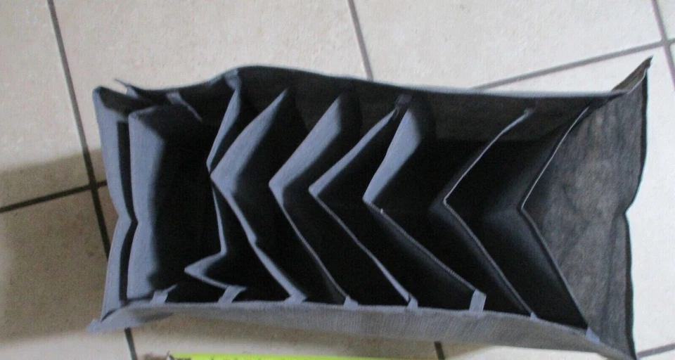  Storage Box Compartment Foldable Drawer Clothes Organizer set of 2 - Image 2 of 3