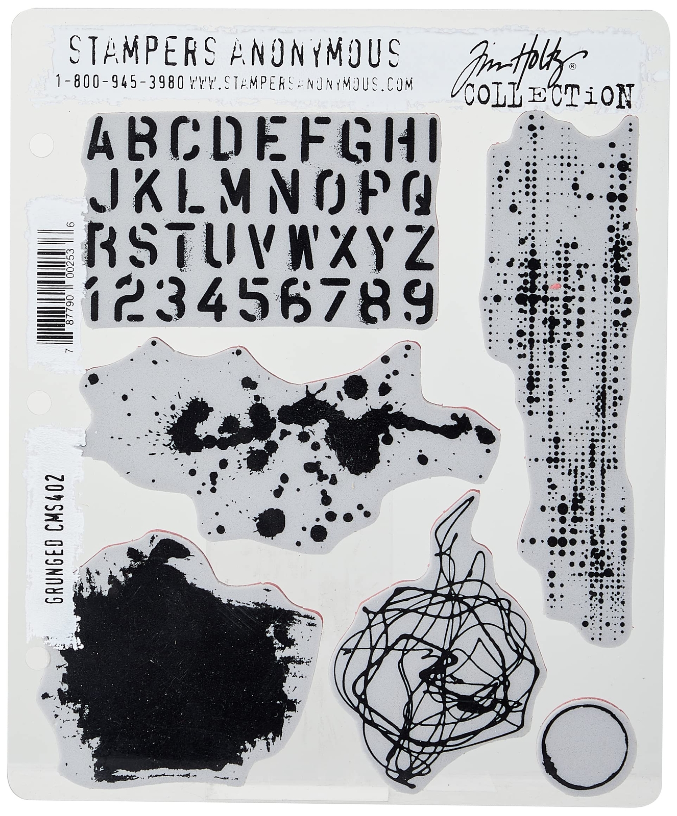 CLING RBBR STAMP SET GRUNGED