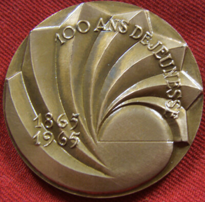 Médaille Sté Marseillaise De Crédit 1865-1965 Par Georges Simon - Bronze, Année 1965