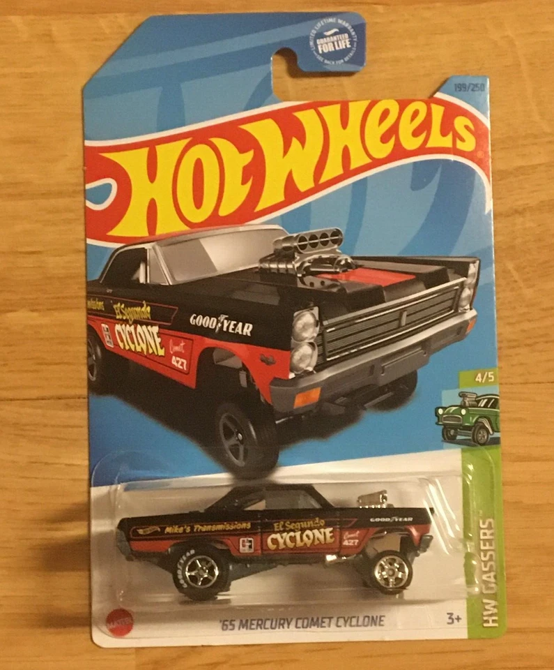 Hot Wheels '65 Mercury Cyclone Gasser CUSTOM Super Real Riders Wheel Swap - Image 3 of 4