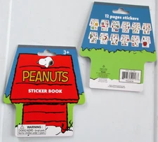 Snoopy Peanuts Christmas Sticker Book 12 Pages Over 150 Stickers