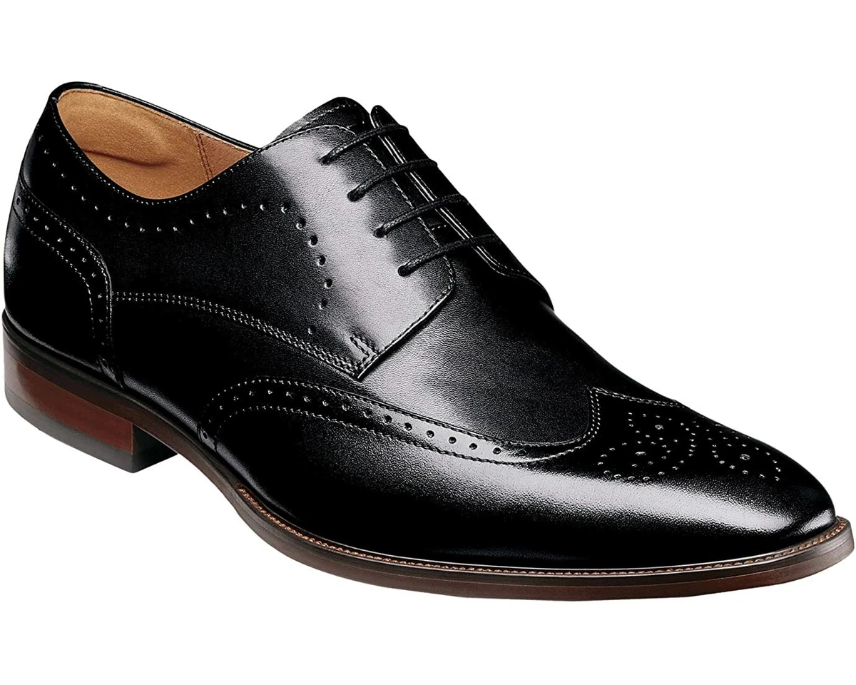 Florsheim SORRENTO WINGTIP Mens Black 14291 001 Oxford Dress Shoes