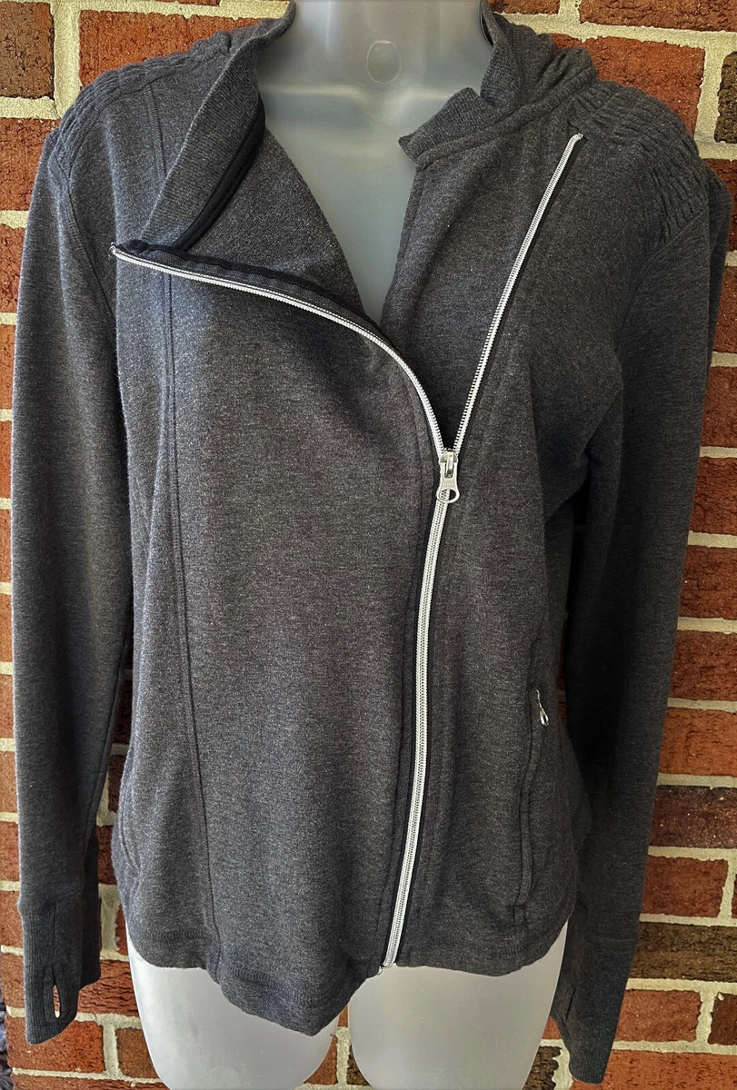 C9 CHAMPION WOMEN S GRAY JACKET Medium M asymmetrical zipper hoodie capsule grey