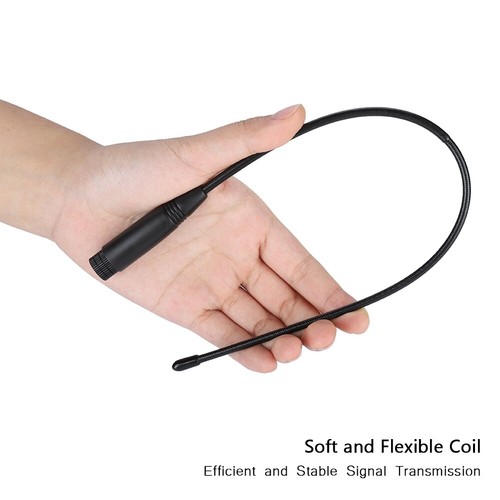 New 38cm SMA Male Connector 144/430MHz Dual Band Flexible Handheld Antenna For W - Zdjęcie 2 z 7