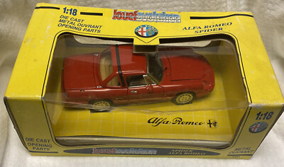JOUEF EVOLUTION 1:18 ALFA ROMEO SPIDER HARD TOP 1992 Die-Cast NEW NIB red 3302