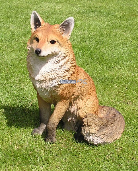 Fuchs Lebensecht Figur Statue Skulptur Natur Deko Lebensecht Aufstellfigur Tier-image