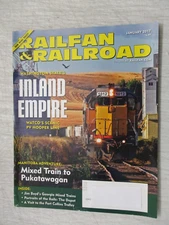 RAILFAN & RAILROAD MAGAZINE JAN 2017 WASHINGTON WATCO PV HOOPER LINE PUKATAWAGAN